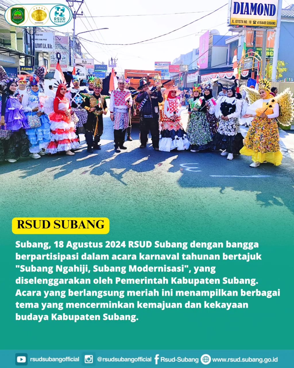 KARNAVAL TAHUNAN RSUD SUBANG BERTAJUK SUBANG NGAHIJI DAN SUBANG MODERNISASI