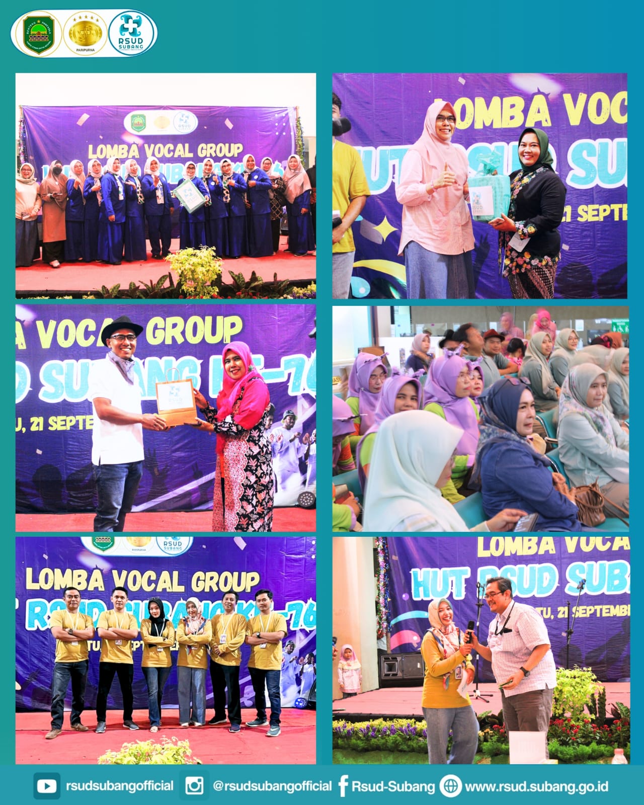 LOMBA VOKAL GRUP DALAM RANGKA HUT RSUD SUBANG KE-76