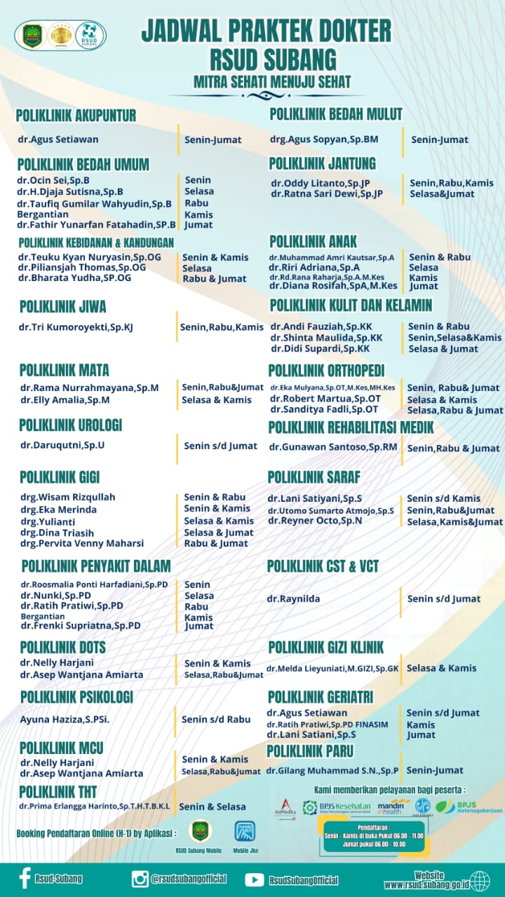 JADWAL DOKTER