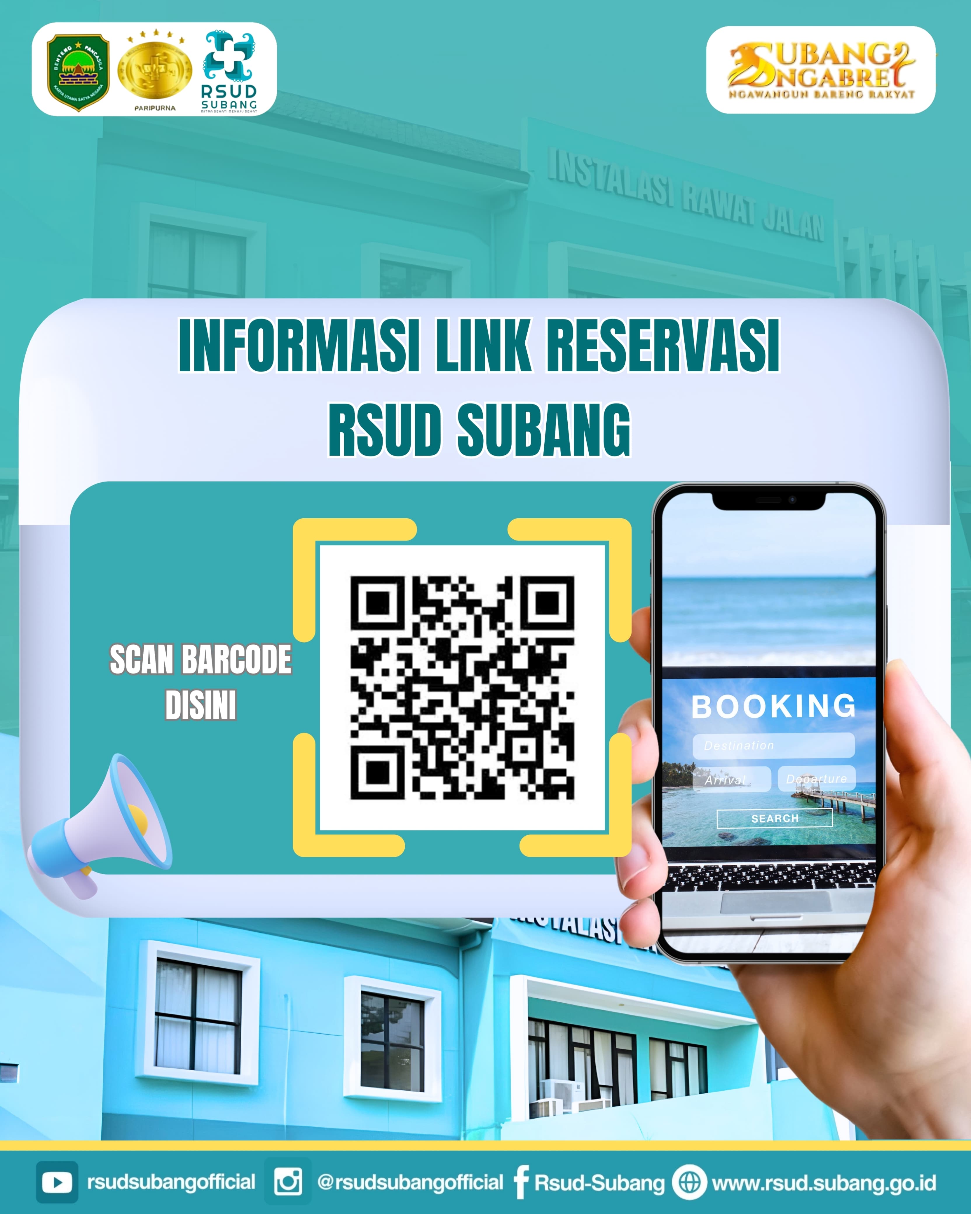 RESERVASI  PENDAFTARAN  DI POLIKLINIK RSUD SUBANG