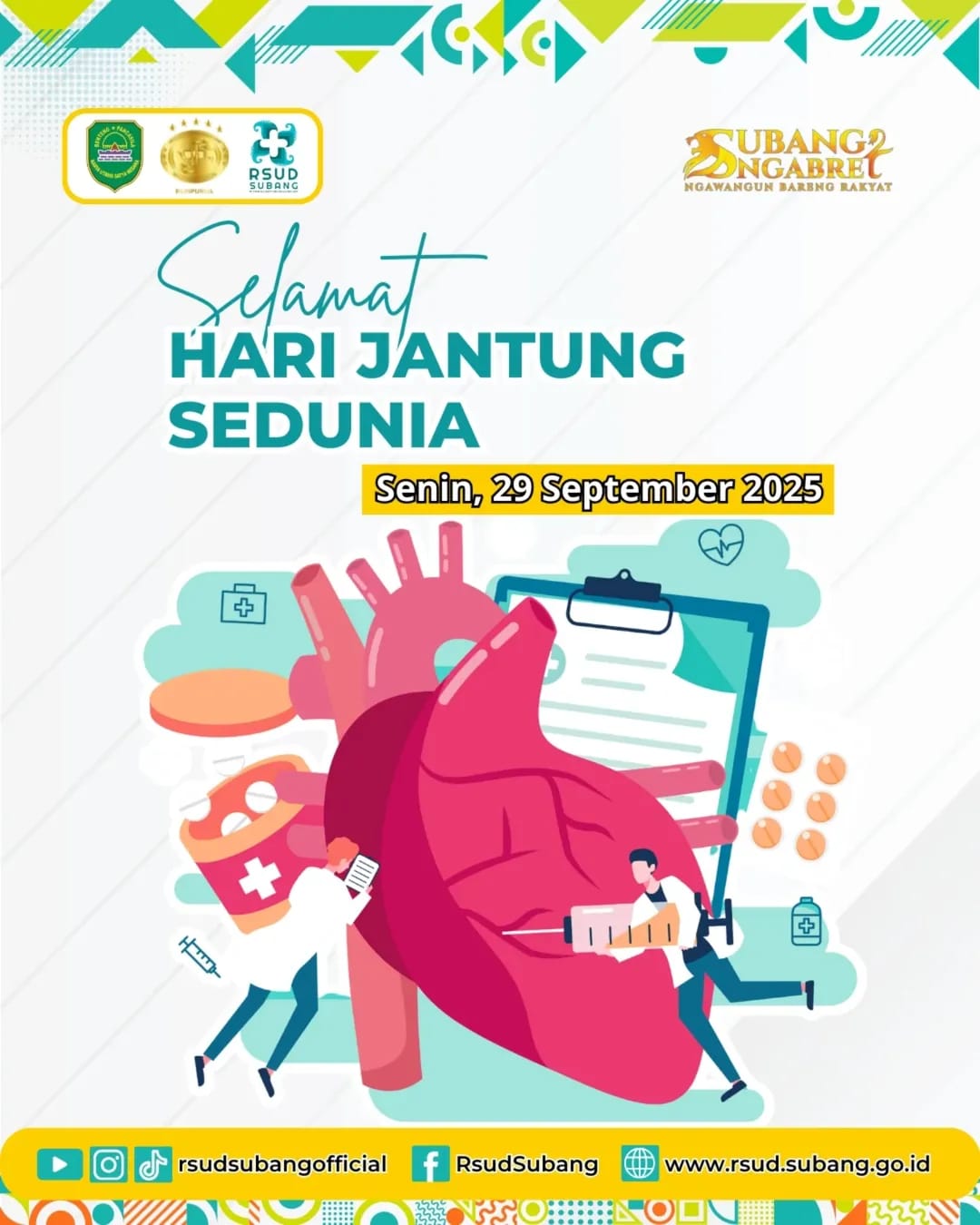SELAMAT HARI JANTUNG SEDUNIA ! SAYANGI JANTUNGMU DENGAN CERDIK